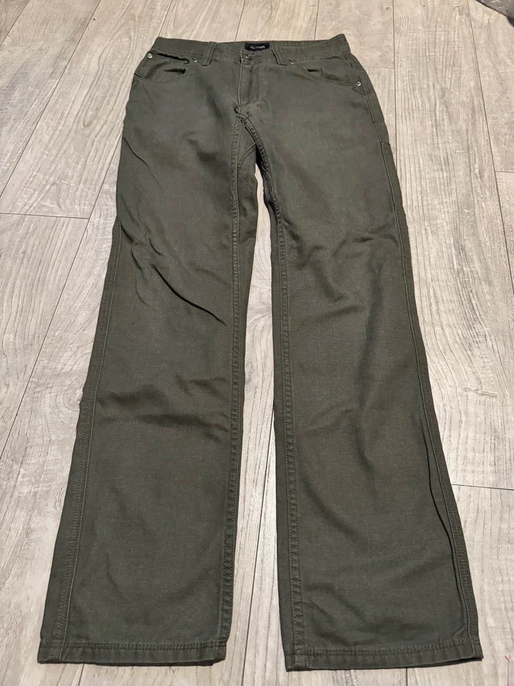 Marmot Olive Green Wide-Leg Jeans